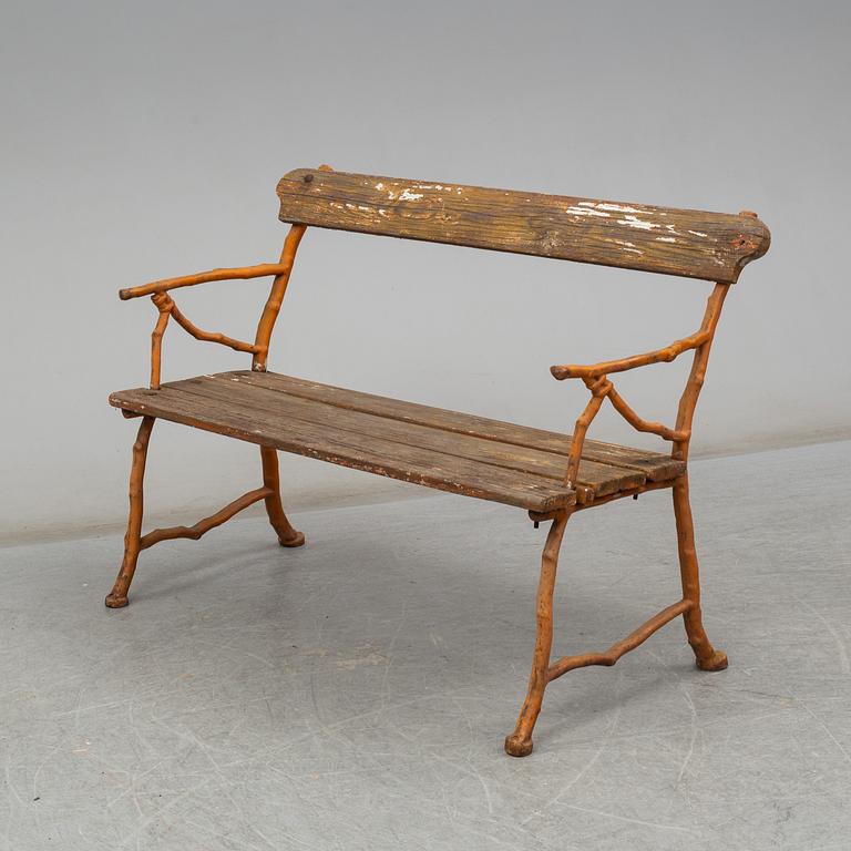 Garden sofa and two armchairs, Bolinder, Stockholm, ca 1900.