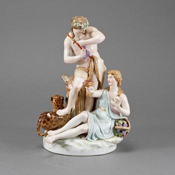 FIGURIN, porslin, KPM, Berlin, omkring sekelskiftet 1900.