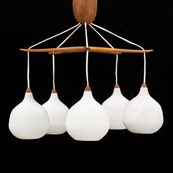 Uno & Östen Kristiansson, taklampa, Luxus, Vittsjö, 1950/60-tal.