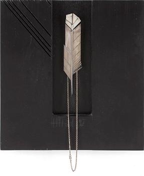 HORST HILD, objekt, trä/silver, 1976, signerad o numrerad 2/10.