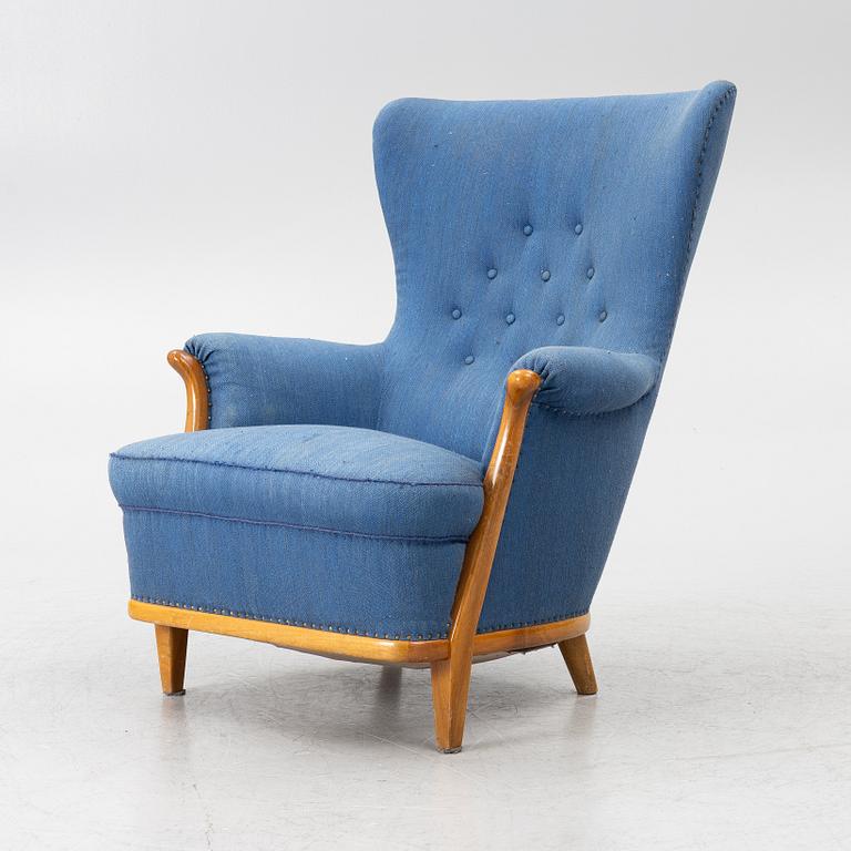 Gustav Allert, armchair, Svensk Hemslöjd, 1940s.