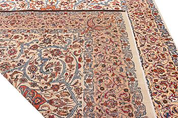 A Kashmar carpet, c. 383 x 293 cm.