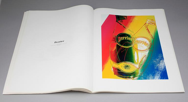 ANDY WARHOL, katalog, "liquid pop", 1999, för Wetterling Gallery och Art Now Gallery.