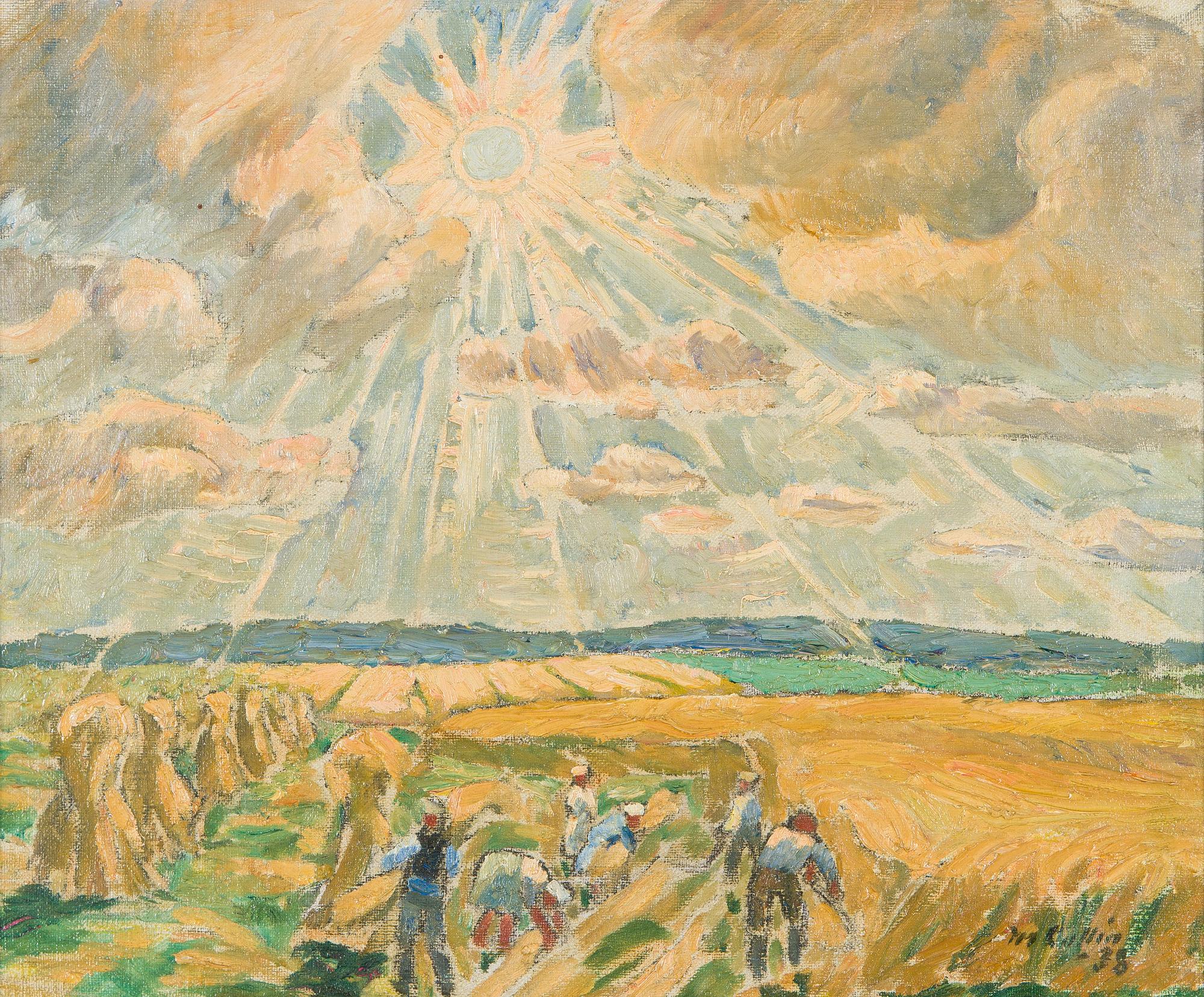 Marcus Collin, Sadonkorjuu pellolla.