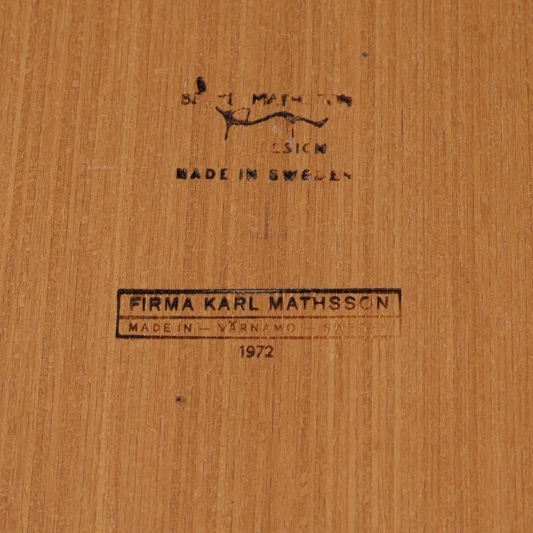 Bruno Mathsson, a coffee table, Firma Karl MAthsson, Värnamo, Sweden, 1972.