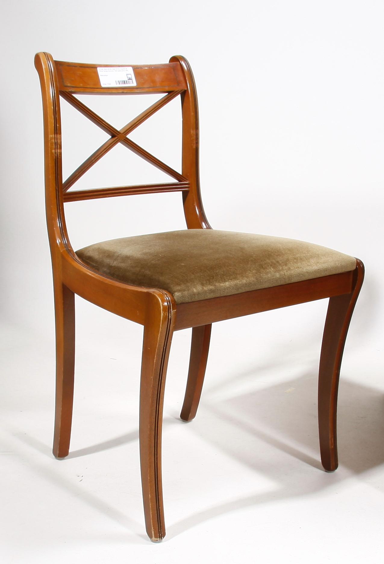 SKRIVBORD SAMT STOL, engelsk stil, inköpt George Henscher, 1900-talets andra hälft.