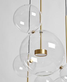 Giopato & Coombes, a "Bolle 14" ceiling lamp, Italy, post 2015.