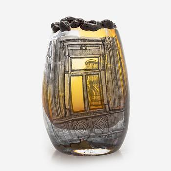 Sini Majuri, a glass sculture 'Iron and love'. Signed Sini Majuri 2023.