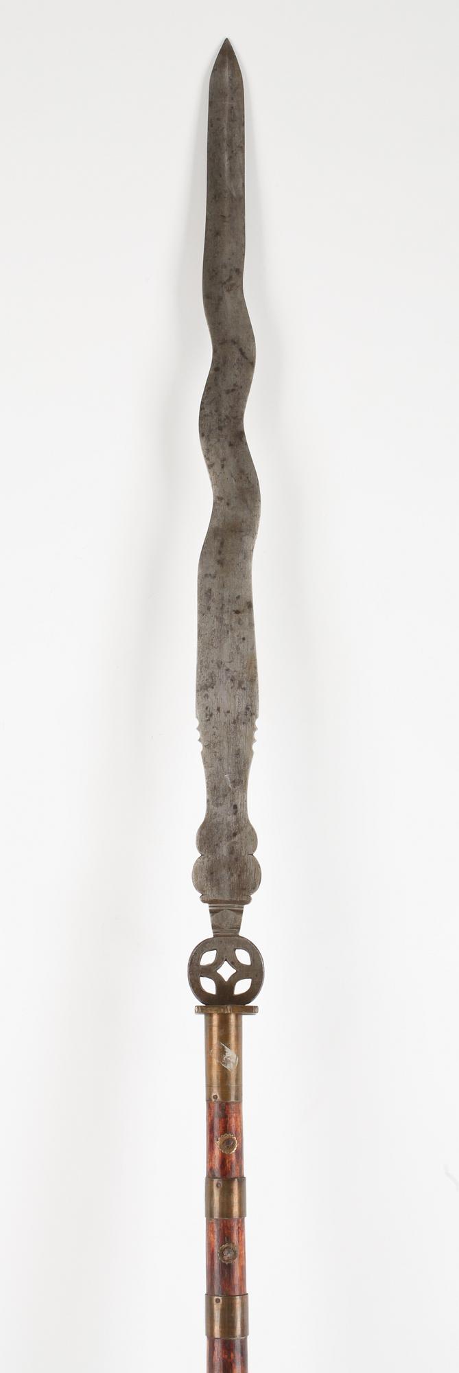 STÅNGVAPEN, orientaliskt, 1800/1900-tal.