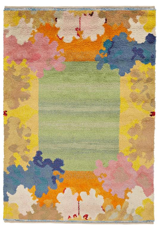 Kaisa Melanton, A CARPET, "Skärgårdsmattan", knotted pile, ca 266,5 x 185,5 cm, signed AB MMF KM.