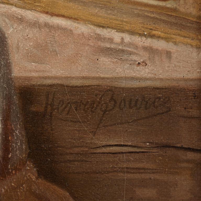 HENRI BOURCE, olja på duk, signerad.