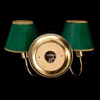 VÄGGLAMPA, modell 2565, Josef Frank, Firma Svenskt Tenn. 1970/80-tal.