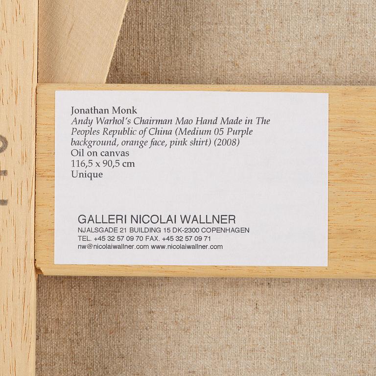 Jonathan Monk, "Andy Warhol's Chairman Mao Hand Made in The Peoples Republic of China".