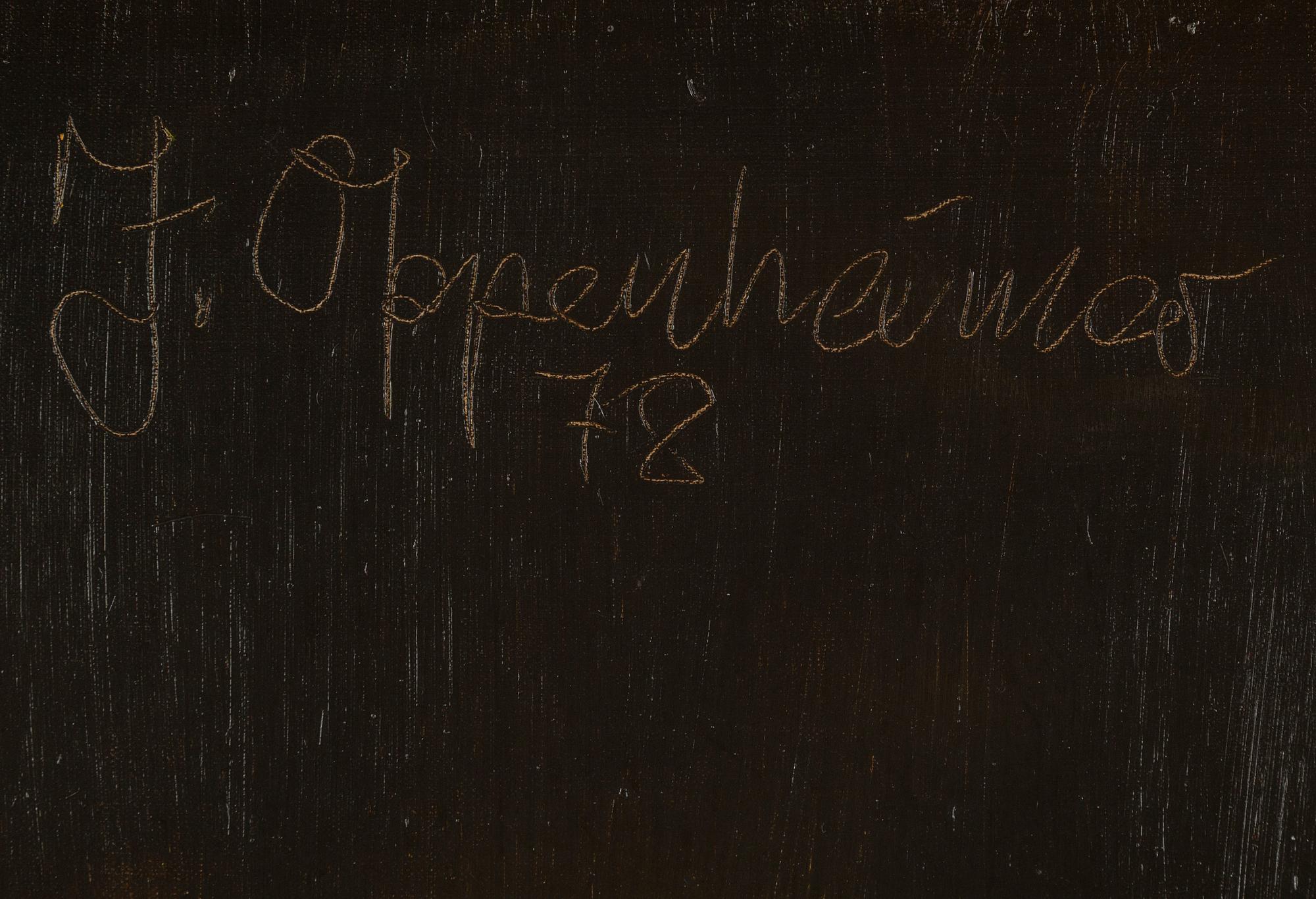 JOHNNY OPPENHEIMER, olja på duk, signerad och daterad -78.