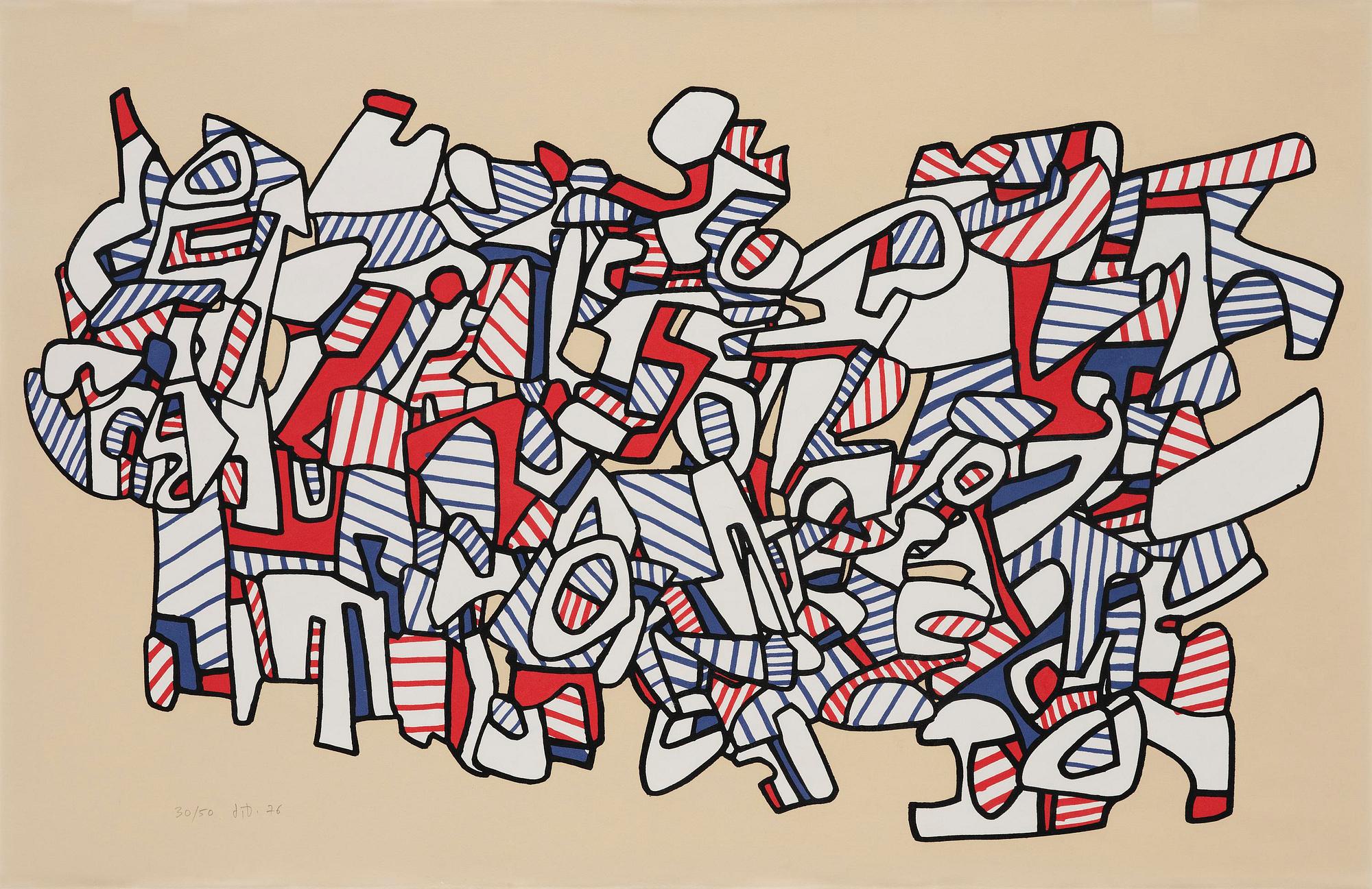 Jean Dubuffet, "Masse aux Pedales".