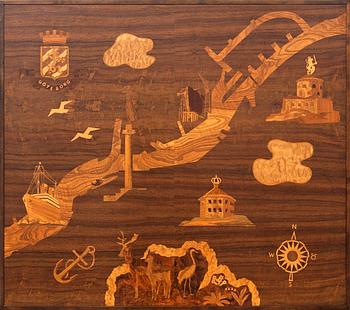 Erik Mattsson, "Goteborg", Mjölby inlay, 1950s.