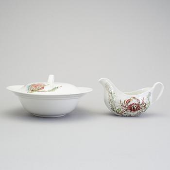 A nine piece earthenware service by Johnson Bros, England, second half of the 20th century.