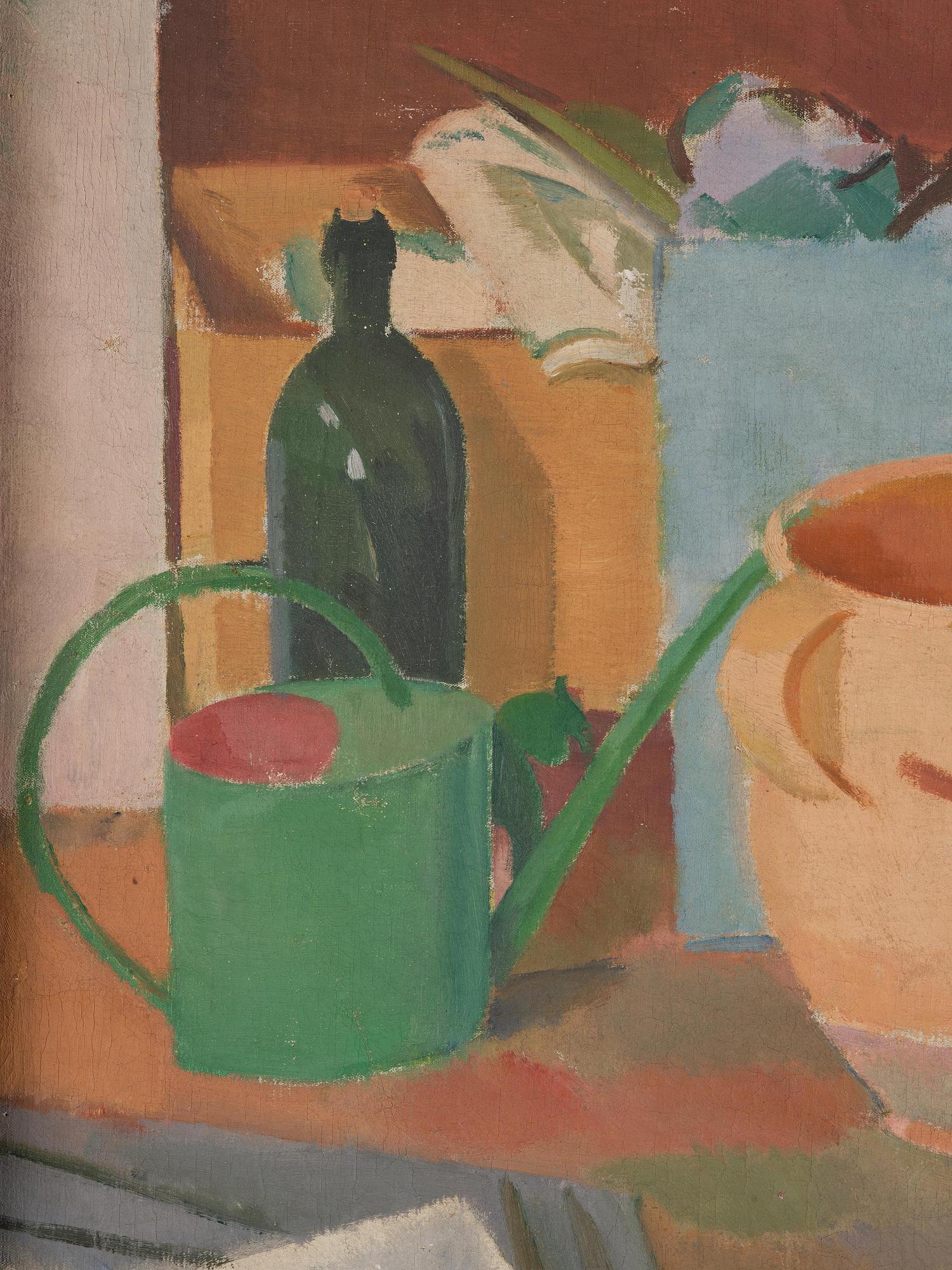 Karl Isakson, Still Life with Green Watering Can.