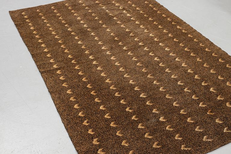 Gustaf Fjaestad, Överkast, Vävd med flossad tråd, ca 272,5 x 171 cm.