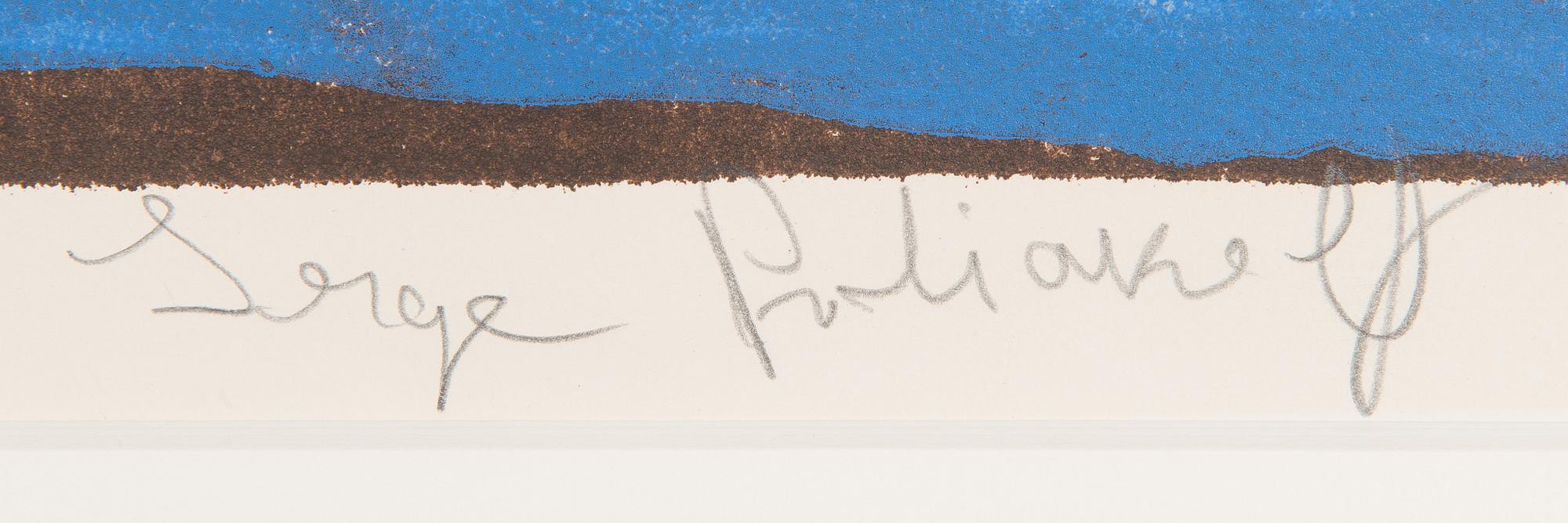 Serge Poliakoff, "Composition Bleue".