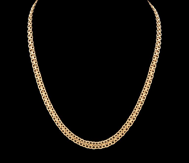 Halsband x-länk 18K guld.
