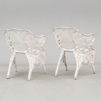 SOFFA, 2 FÅTÖLJER, "Ormbunke", Melins Anderstorp, 1900-talets andra hälft.