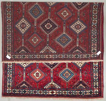 A carpet from Yalameh, around 323 x 207 cm.