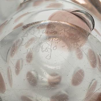Saara Hopea, a 'Panther' vase, signed S. Hopea Nuutajärvi Notsjö -55.