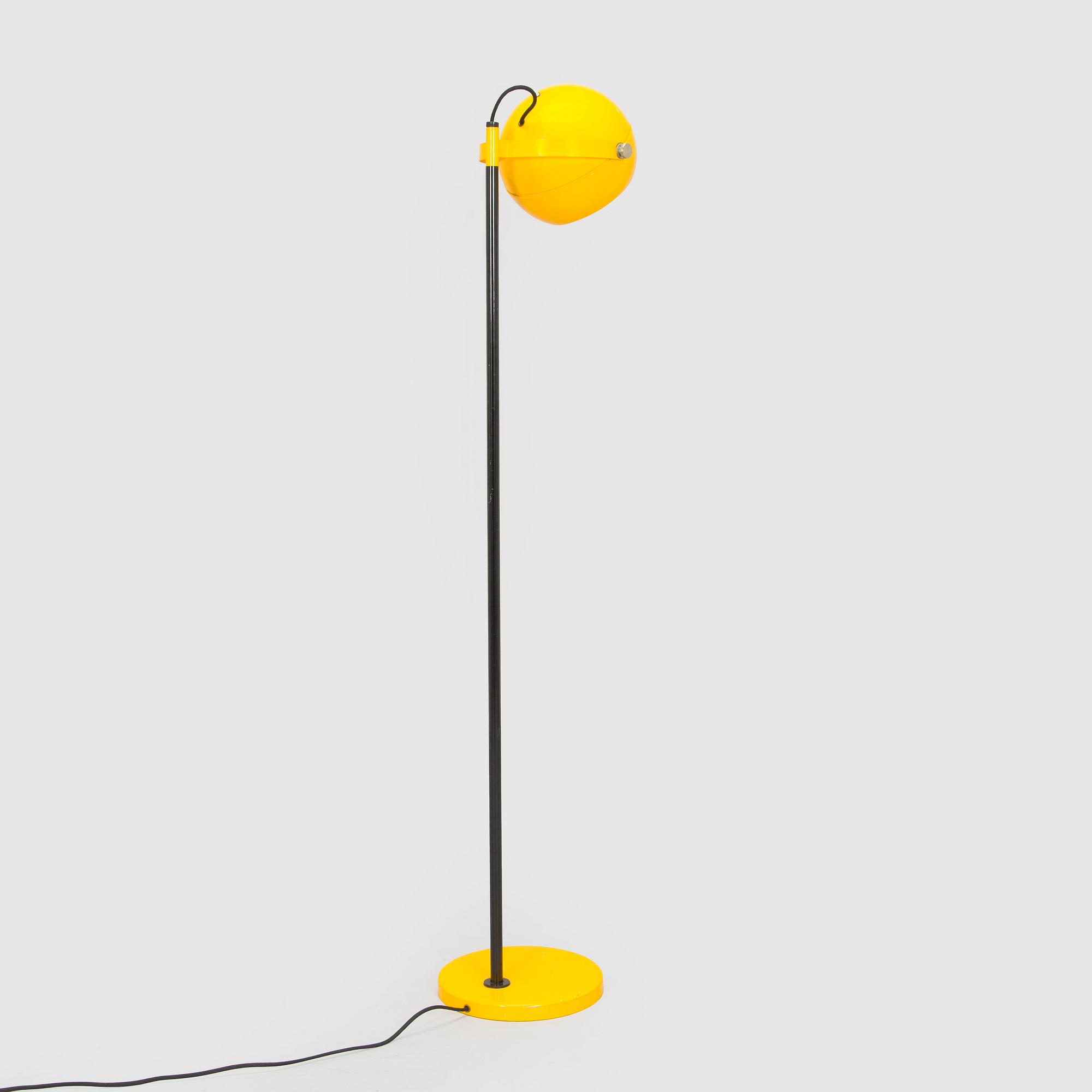 Heikki Turunen, golvlampa "Ping Pong", Stockmann Orno, Finland 1970-tal.
