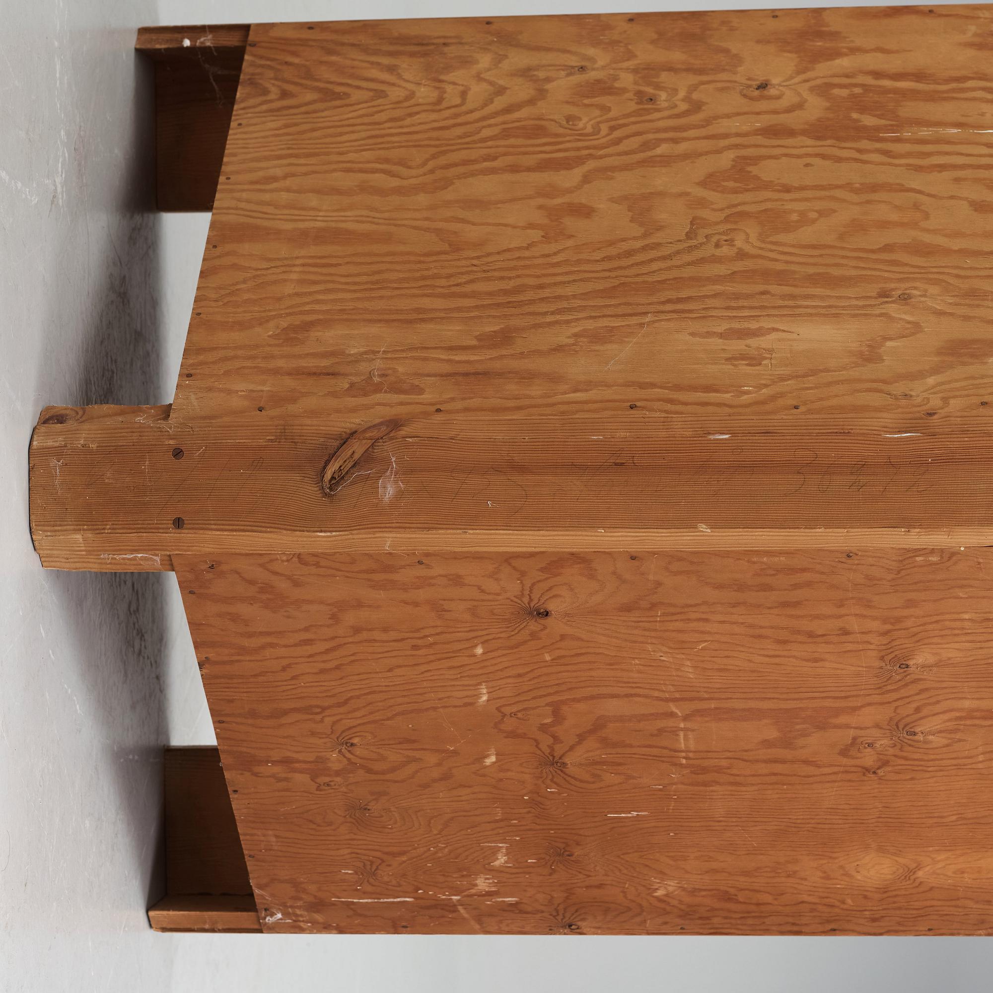 Axel Einar Hjorth, a stained pine corner cabinet, "Utö", Nordiska Kompaniet, Sweden 1930s.