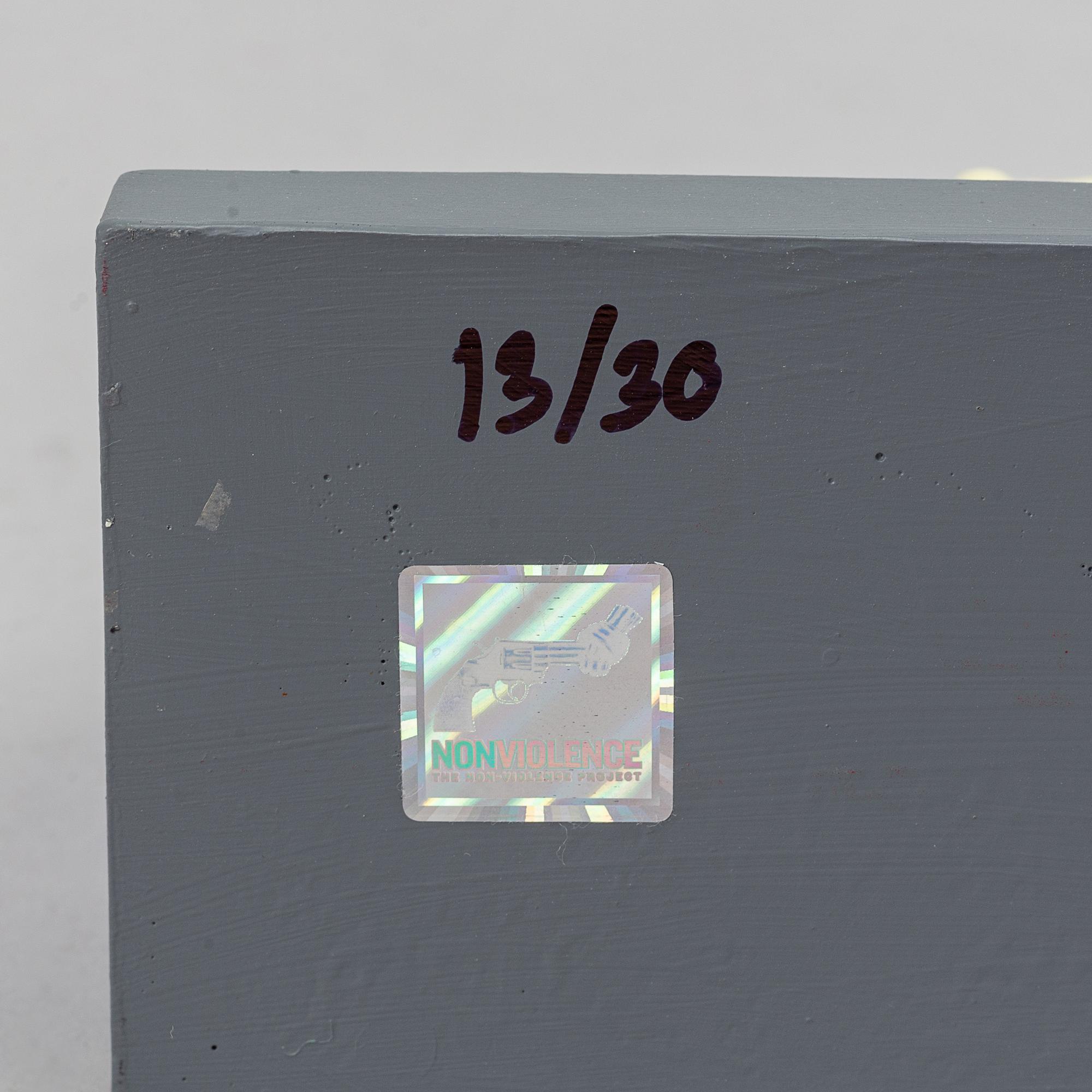 Carl-Fredrik Reuterswärd/ The Non-Violence Project Foundation, a polyresin sculpture 2017, Certificate numbered 13/30.