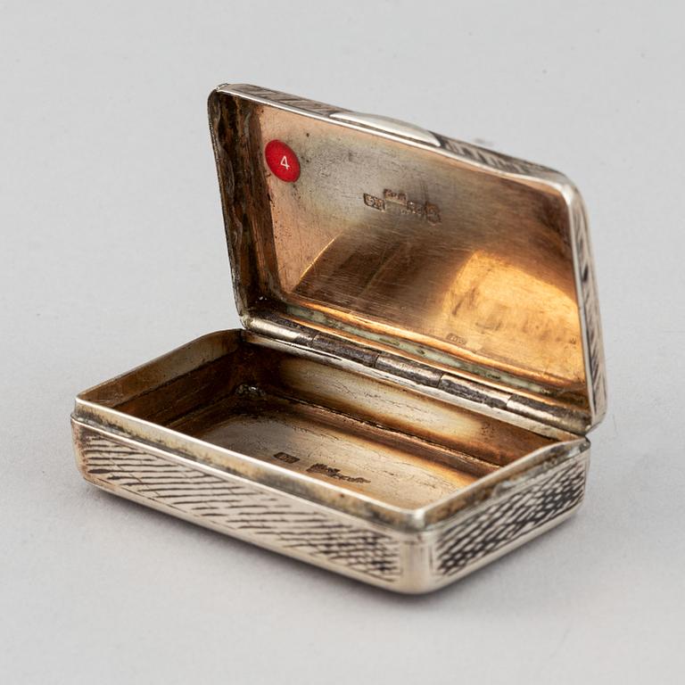 Dosa, silver, kontrollör Andrej  Antonowitsch Kowalskij, Moskva, Ryssland 1827-56.