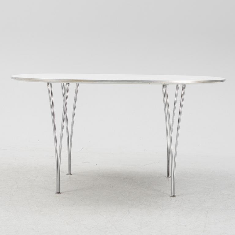 Bruno Mathsson & Piet Hein, matbord, "Superellips", Fritz Hansen, Danmark.
