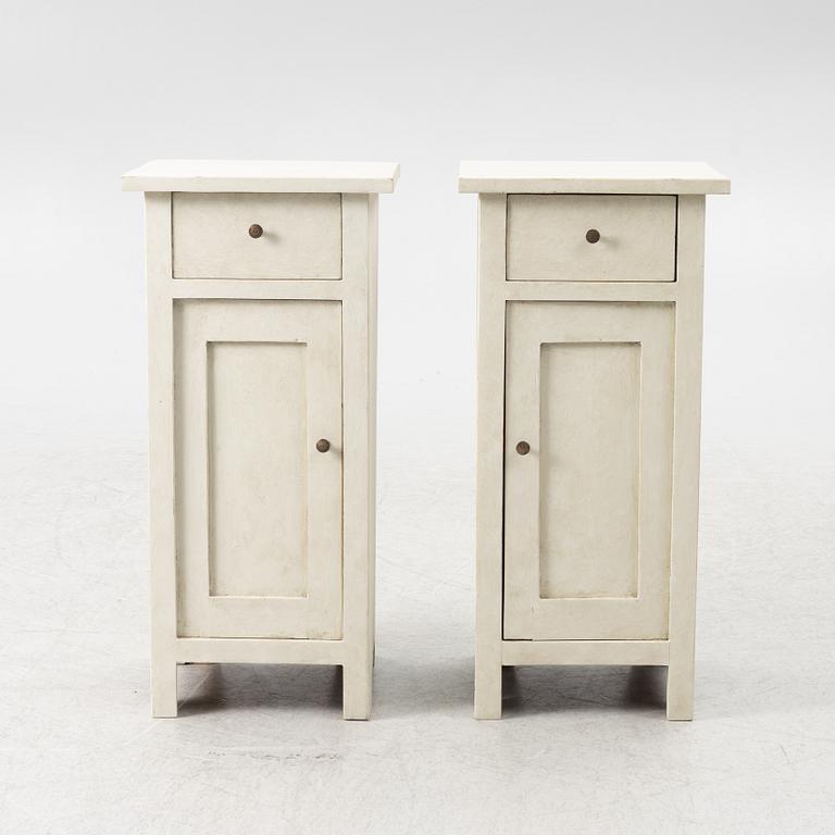 Nightstands, a pair, contemporary.