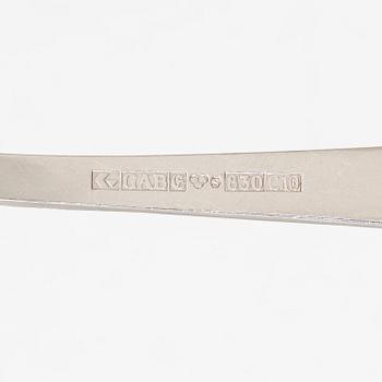 Jacob Ängman, a 49-piece silver cutlery service, 'Rosenholm', GAB, Eskilstuna, 1975-79.