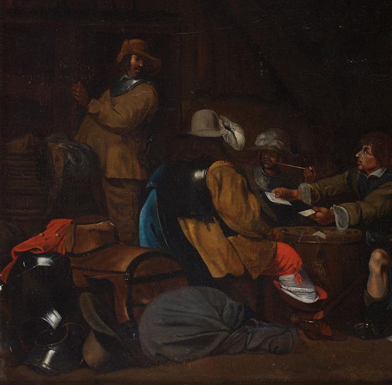 Gerard Terborch Hans krets, Soldater i ett läger.