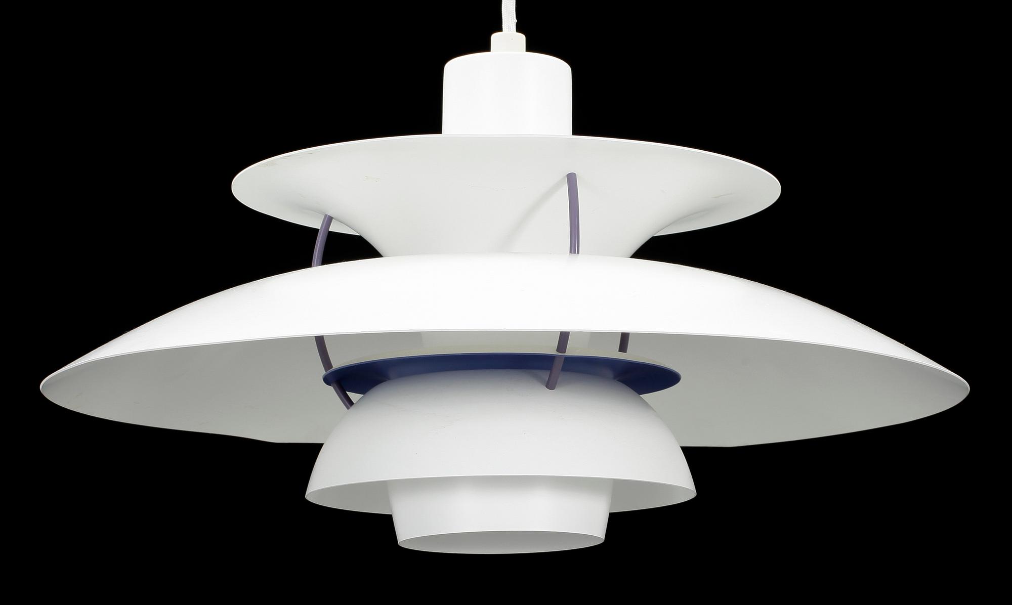 TAKLAMPA, PH-5, Poul Henningsen för Louis Poulsen, Danmark, 1900-talets andra hälft.