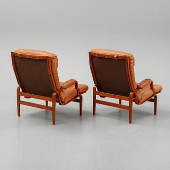 Bruno Mathsson, a pair of "Ingrid" easy chairs, for DUX.