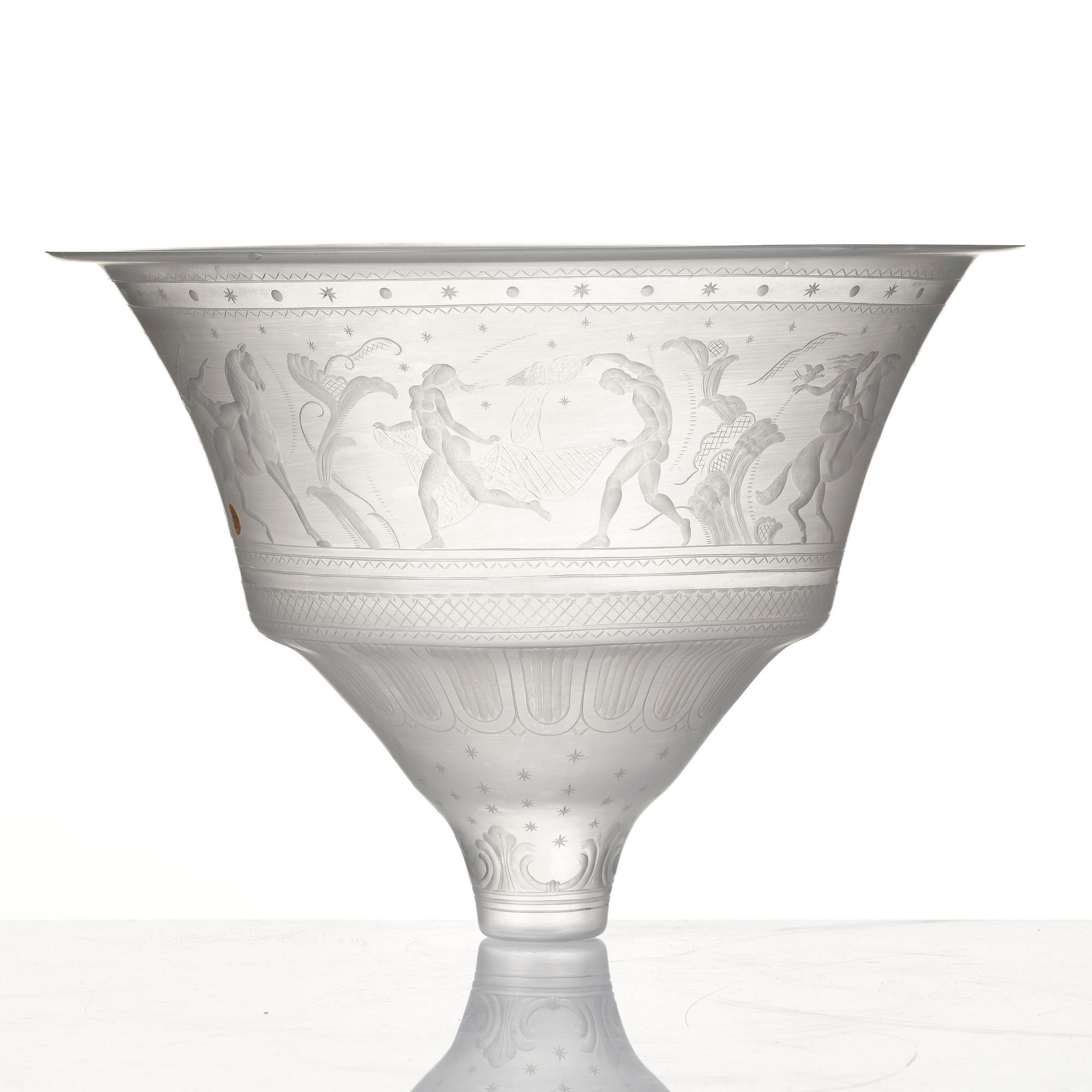 lampkupa, modell "165", Orrefors, 1920.