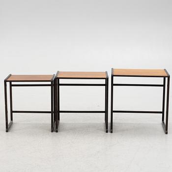 Tea table, 3 pieces, mid-20th century.