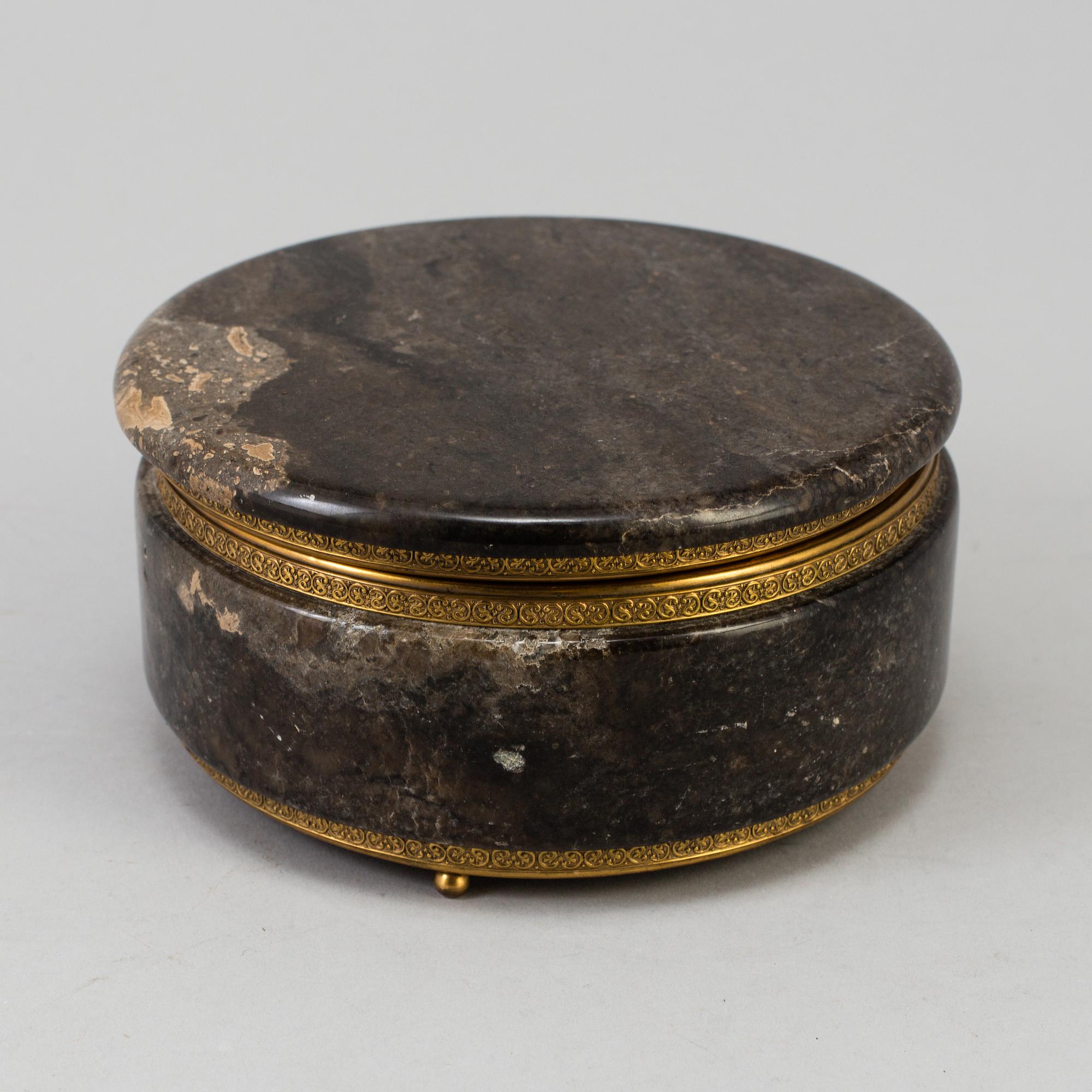 A 20th century stone box.