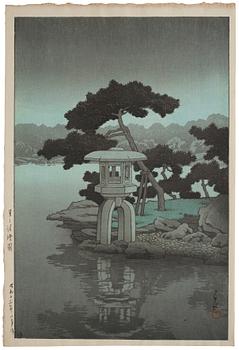 Kawase Bunjiro Hasui, Moon over Kiyosumi Garden (Tsuki no Kiyosumien).