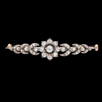 BANGLE, antique cut diamonds, tot. app. 0.90 cts.