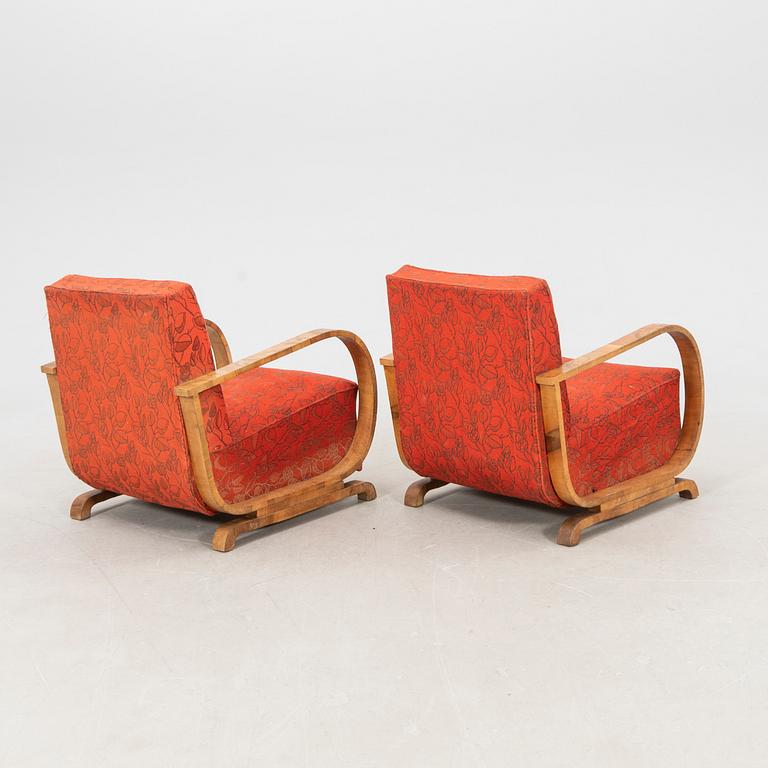 Armchairs, a pair from the first half of the 20th century.