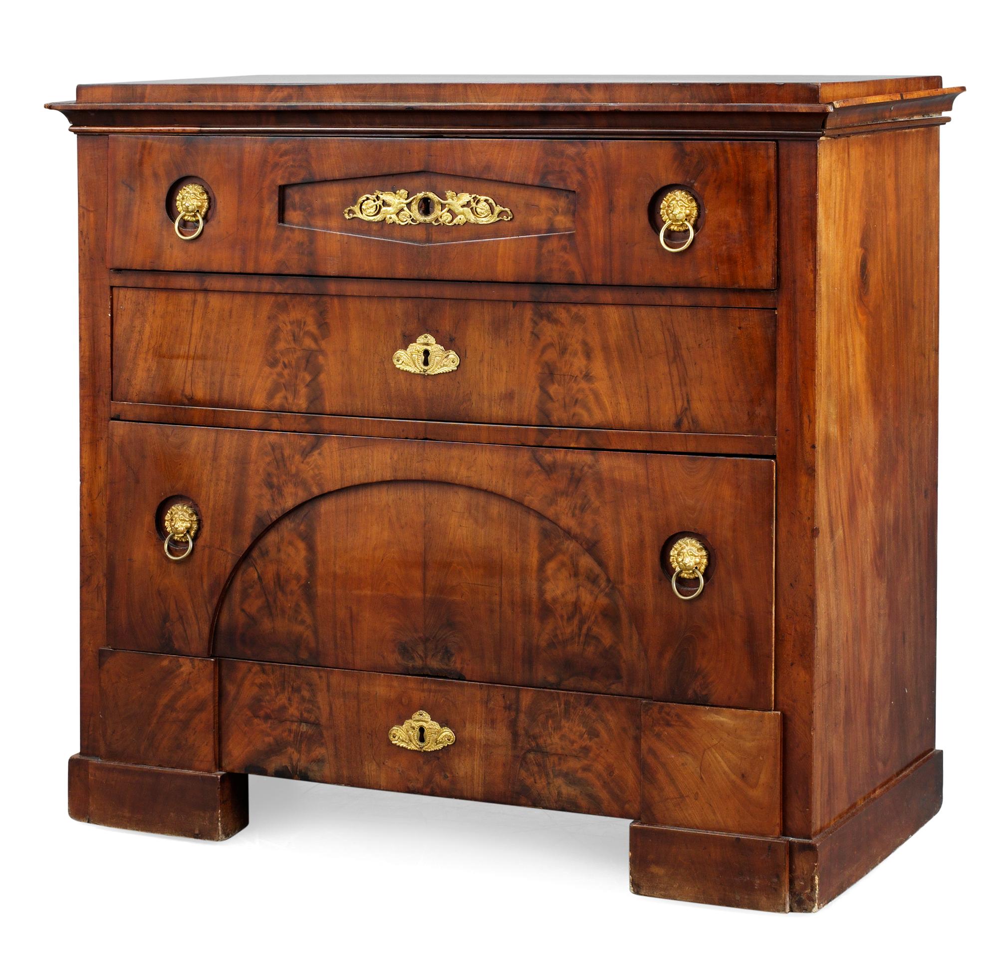 A Swedish Empire writing commode.