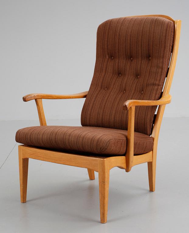 FÅTÖLJ, modell "Stora fjäderbrickan", Carl Malmsten Åfors möbelfabrik.