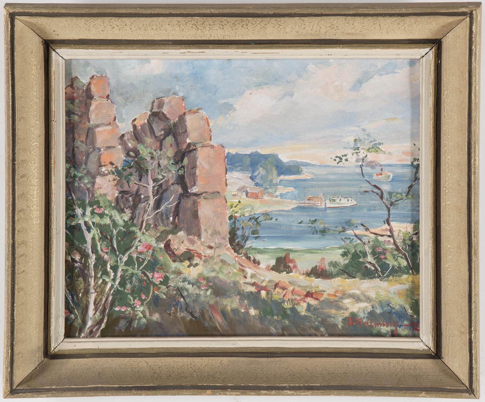 TURE MALMBERG, olja på duk, signerad och daterad 1942.