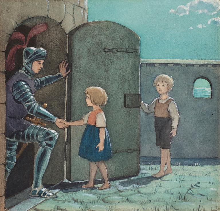 Elsa Beskow, The Knight (from "Resan till landet Längesen").