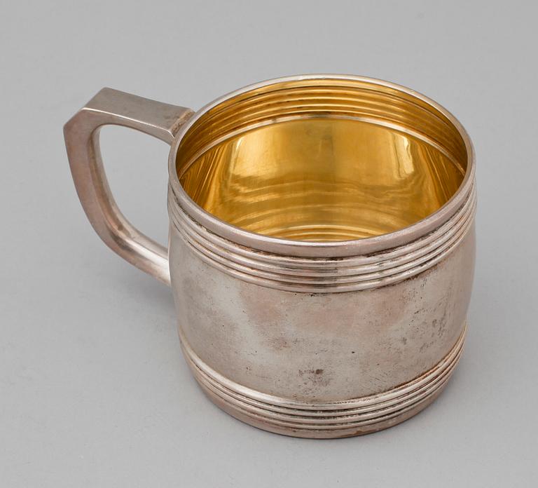 MUGG, silver, Iwan Petrowitsch Chlebnikow, Moskva 1881. Vikt ca 150 gram.