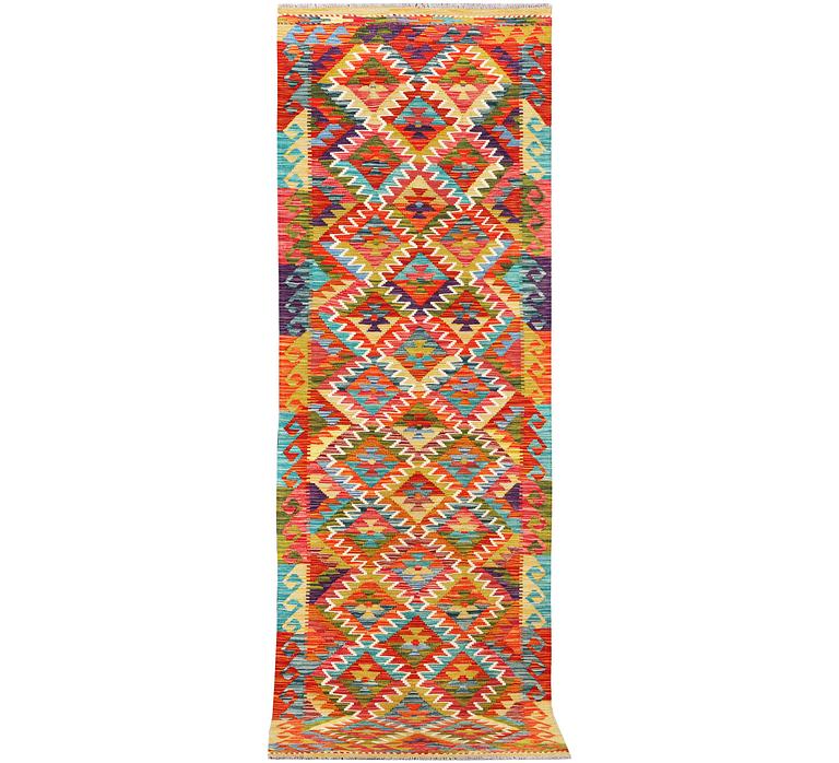 A Kilim runner carpet, c. 300 x 85 cm.